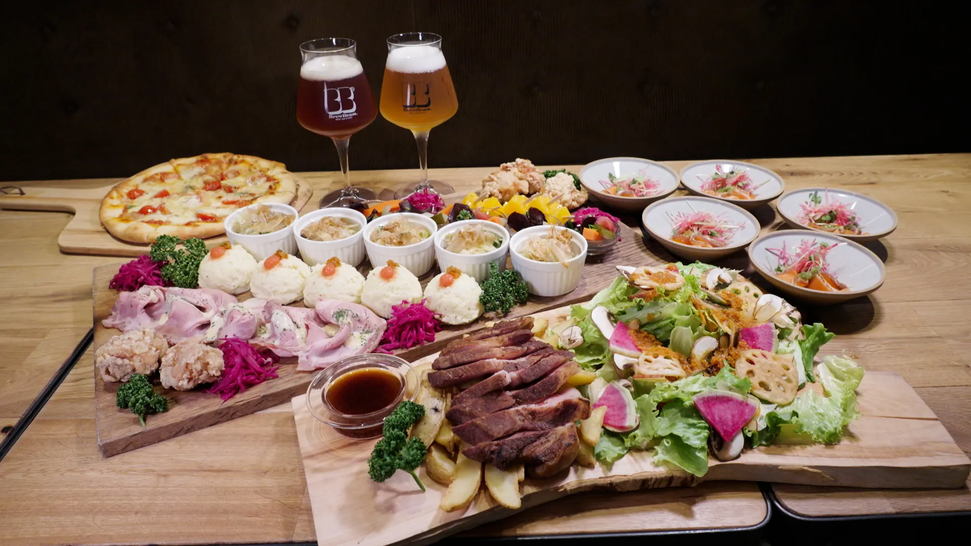 BAGLE＆BEER Lit work place 盛岡駅店 料理